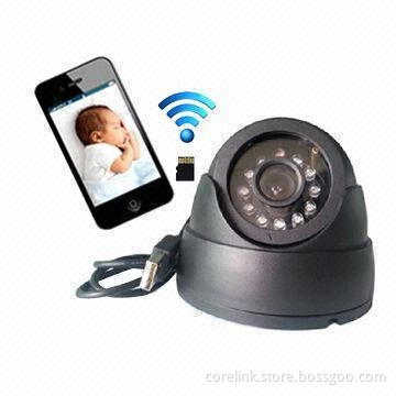 Wi-Fi cameras, support smartphone monitoring storage by local or mobile microSD card, maximum 32GB